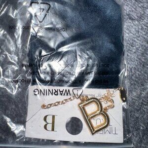 TIME AND TRU NECKLACES W,A,B GOLD TONE